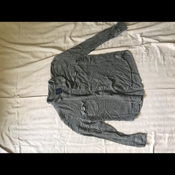 American Eagle Button Down Long Sleeve - Picture 2 of 4